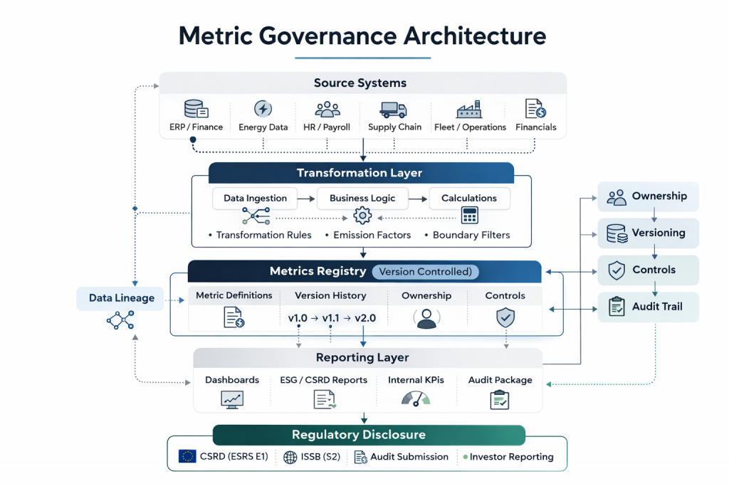 Metric Governance Architecture for Good Data Governance in Sustainability Reporting and Regulatory Disclosure. 